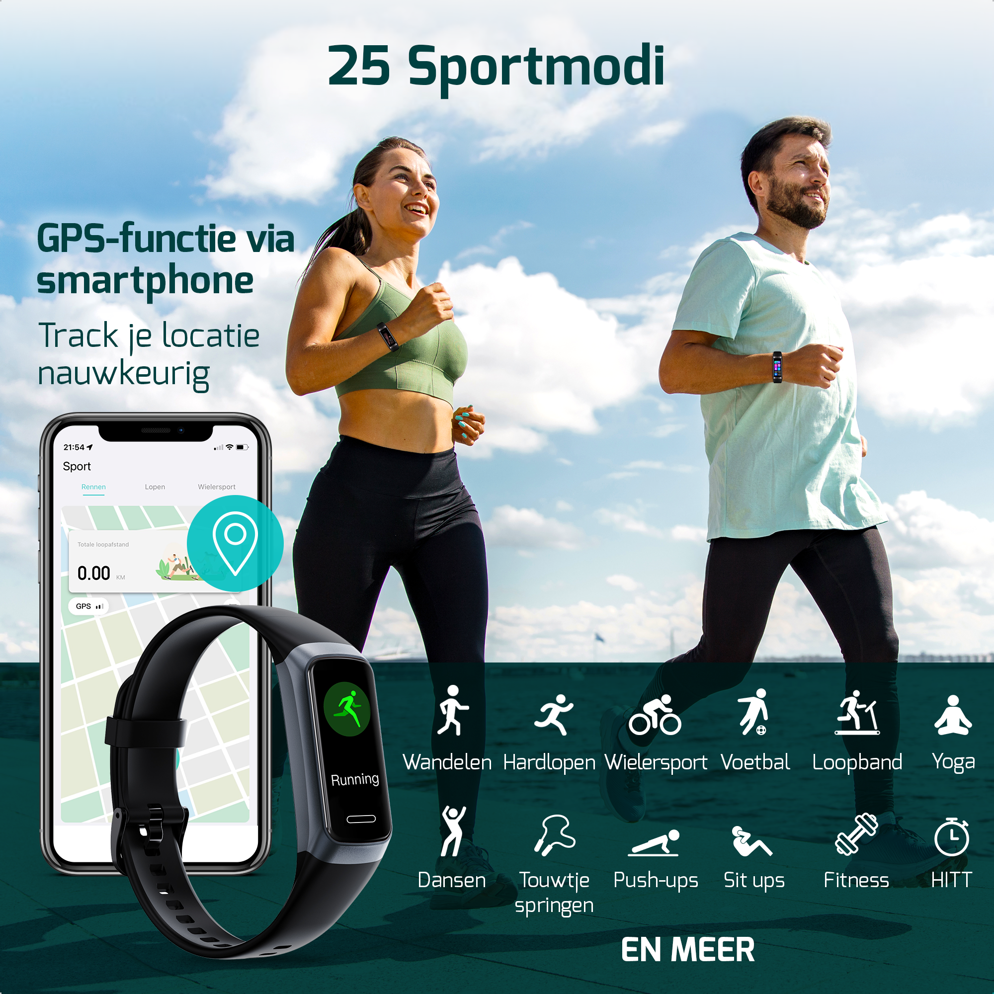 Activity Tracker - Stappenteller Horloge - Smartwatch - Smartwatches - Dames en Heren