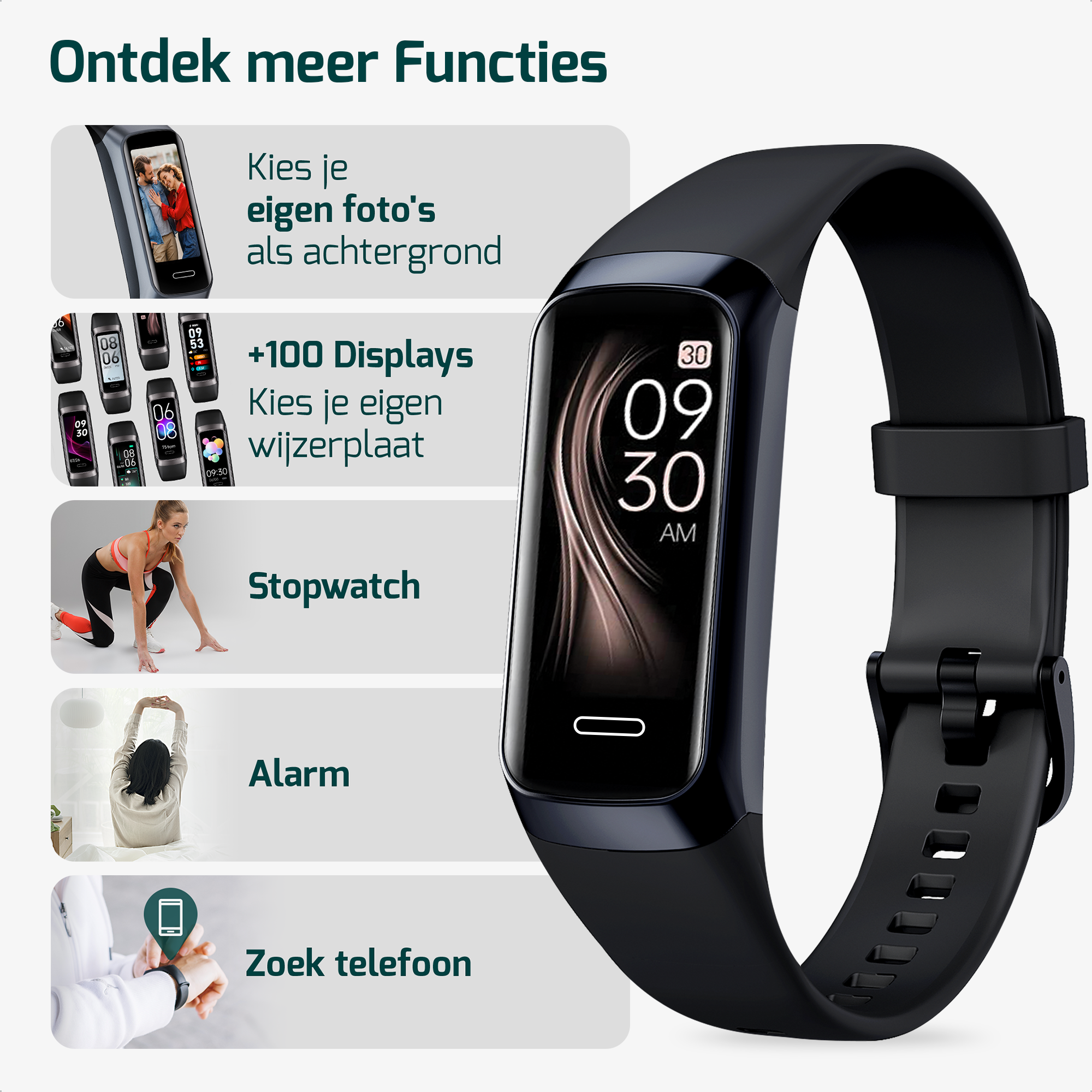 Activity Tracker - Stappenteller Horloge - Smartwatch - Smartwatches - Dames en Heren