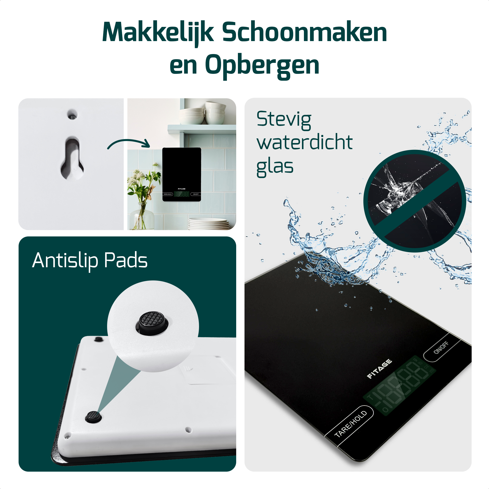 Keukenweegschaal Digitaal - Digitale Keukenweegschaal - Precisie Keuken Weegschaal - Tot 15 KG